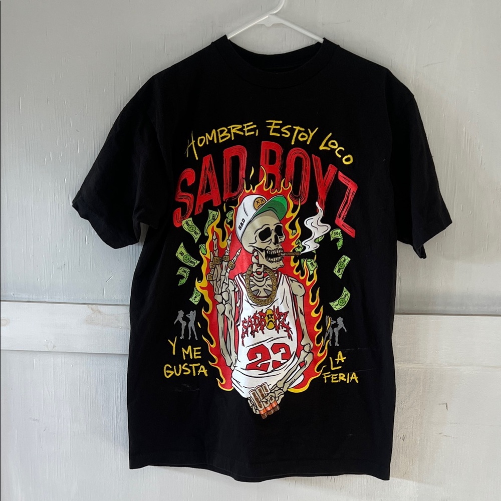 Sad Boyz Black Graphic Tee